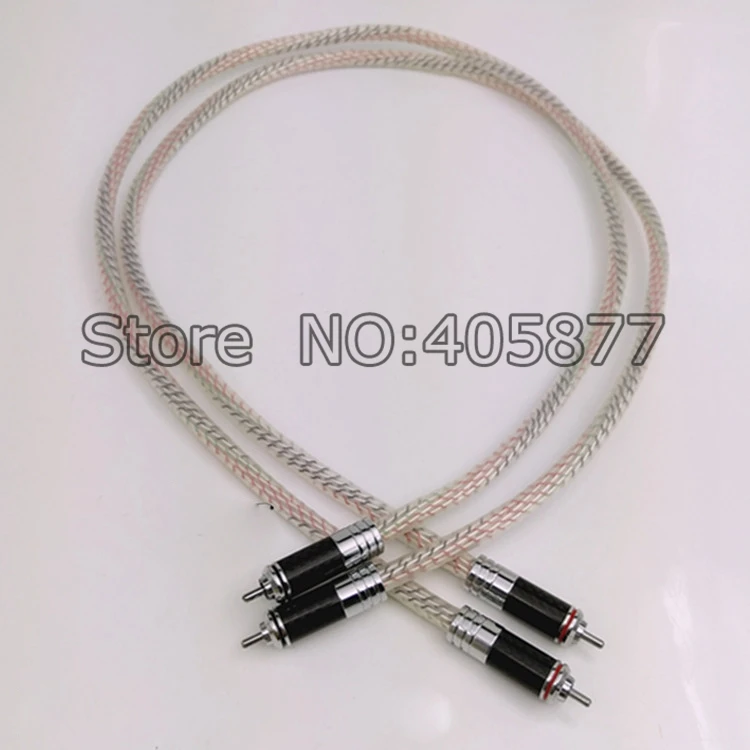 US $135.00 Valhalla Series RCA Interconnect Cable With Carbon Fiber Hifi Audio Cable 1M