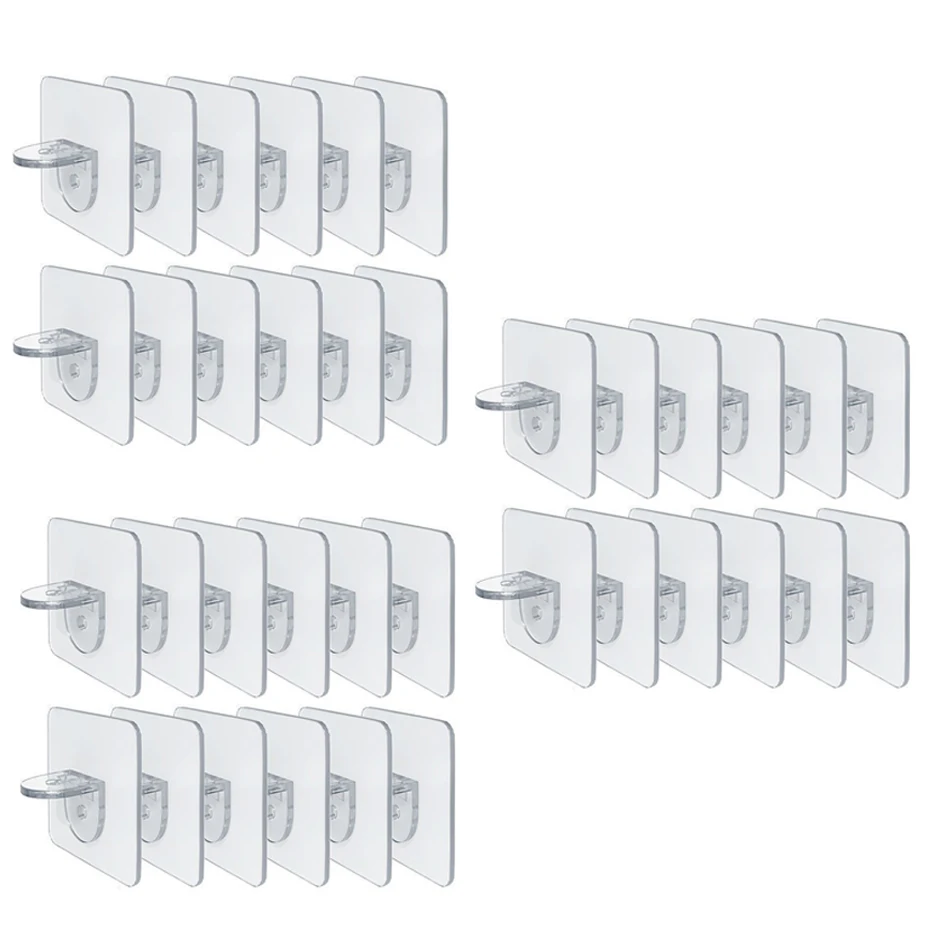 Adhesive Shelf Support Pegs Drill Free Nail Instead Holders BLITZ SATUSA