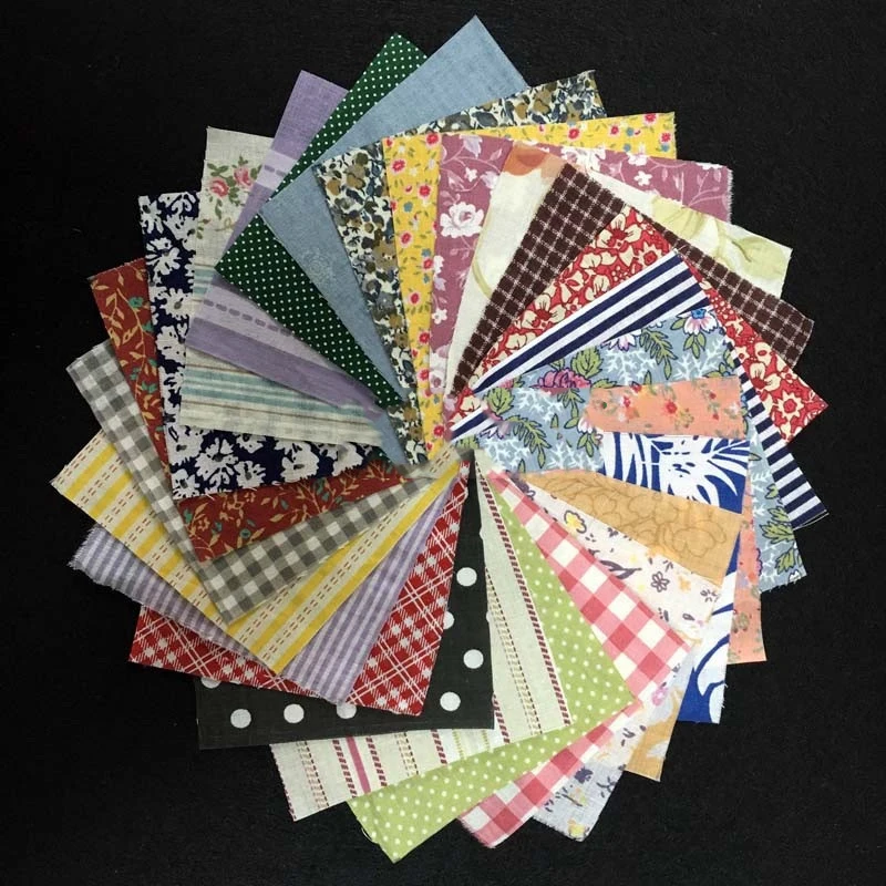 

30Pcs/50Pcs 10*10CM Floral Flowers Cotton Patchwork Craft Fabric Bundle Sewing Sheets Home Textile Random Pattern