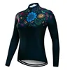 2022 New Design Women's Long Sleeve Cycling Jersey Colorful Mountain Bike Tops And Shirts Anti UV Bicycle Sportswear MTB Clothes 5