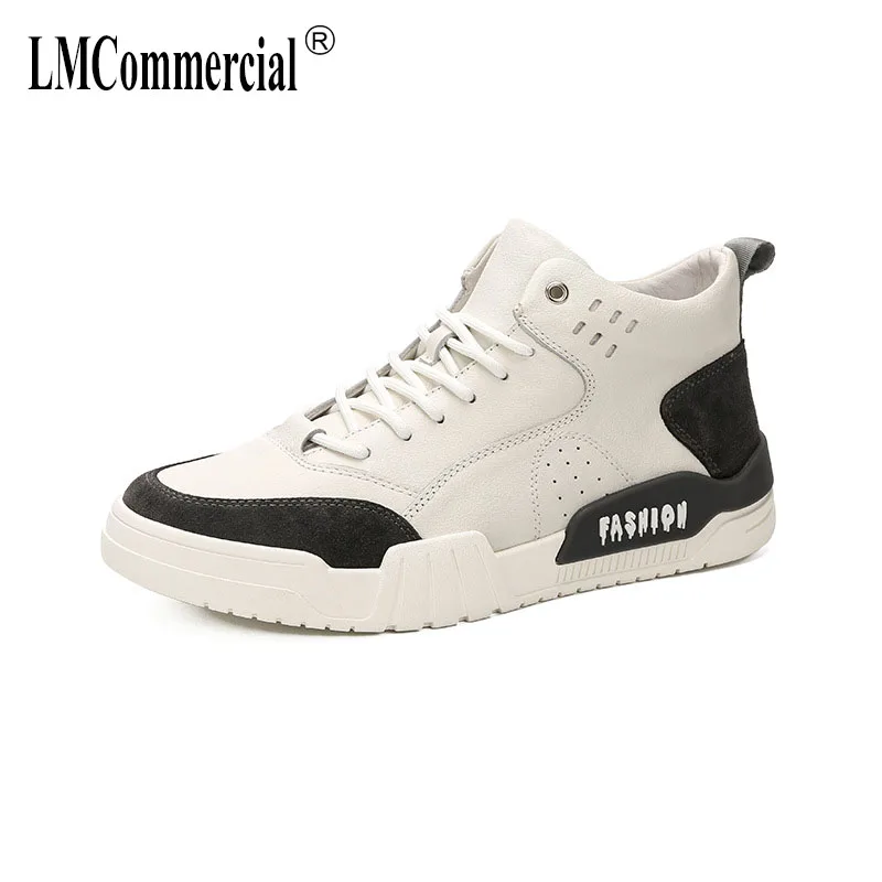 

autumn board shoes male High Quality Genuine Leather soft bottom men designer sneakers designer shoes men high quality boots