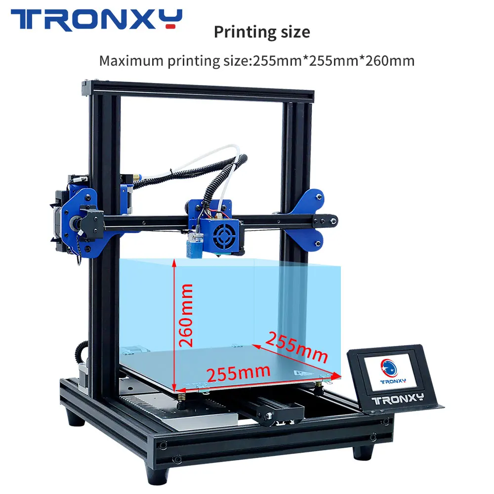 TRONXY 3d принтер XY-2 Pro Модернизированный быстрый нагрев автоматическое выравнивание обновление отключения питания печатная нить разрядка детектор Titan