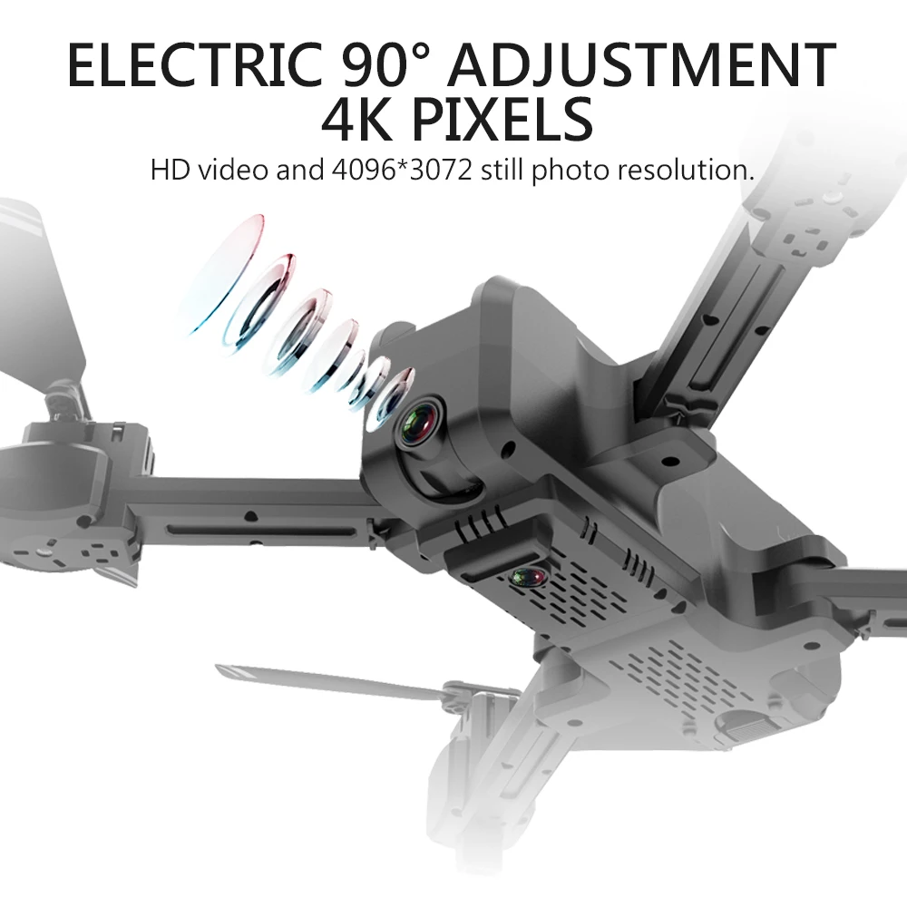  RC Mini Drone KF607 with 4K/1080P HD Dual Camera Optical Flow Selfie Quadcopter Foldable Drone VS S