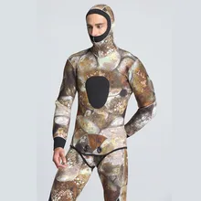 MUQGEW Мужской гидрокостюм 5 мм Термосумка из неопрена подводный охотничий Резиновый Гидрокостюм Camoflage 2 шт. костюм для подводного плавания куртки брюки