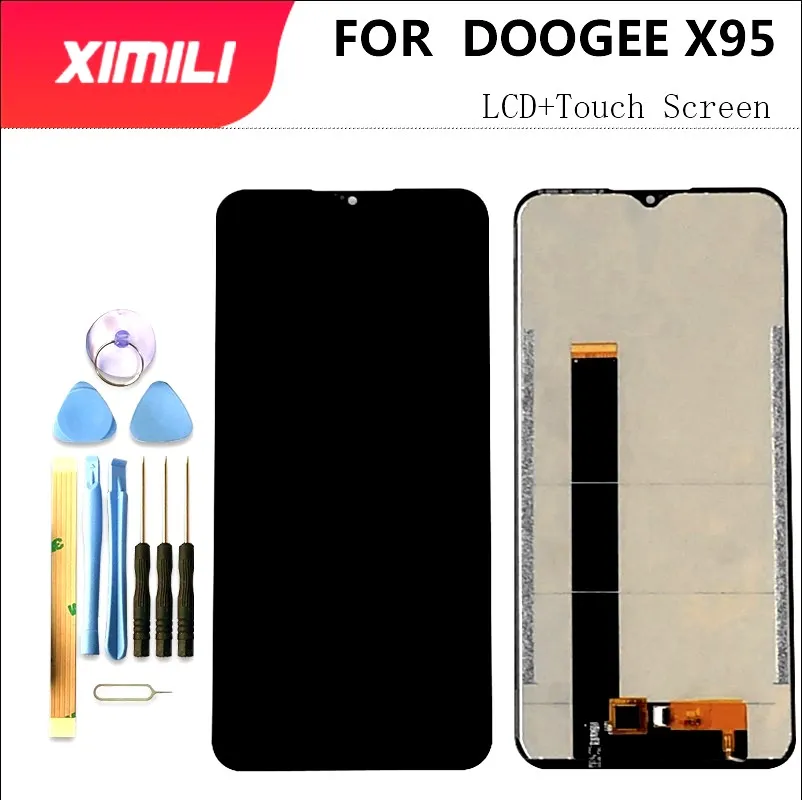 ЖК-дисплей DOOGEE X95 с кодирующий преобразователь сенсорного экрана в сборе 6 52 ''