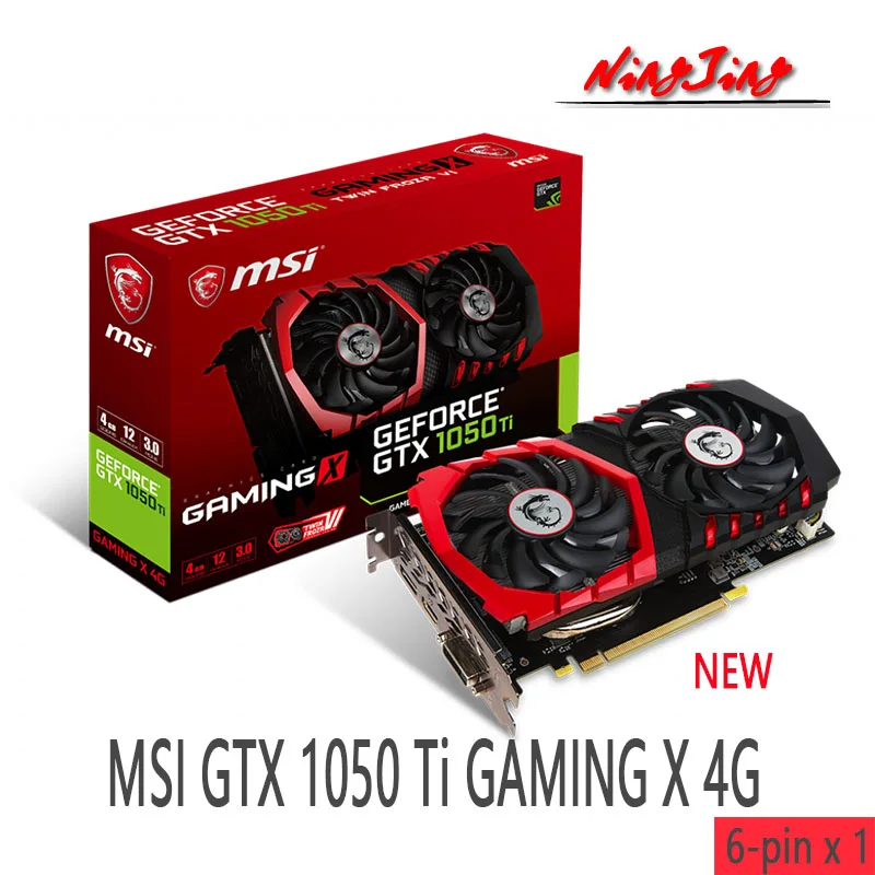 MSI GeForce GTX 1050 Ti  4G GDDR5 GTX1050TI Desktop CPU Motherboard NEW gaming card for pc Graphics Cards