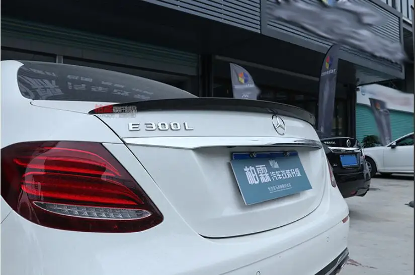 Углеродное волокно заднее крыло багажника выступ Спойлеры подходит для Mercedes Benz E Class W213 E63 AMG