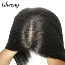 10 "12" 14 "человеческие волосы верхний парик для женщин 12*12 дышащие моно ПУ база с зажимом в волосы парик Remy