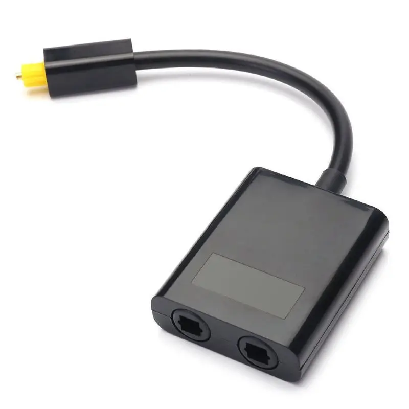 

Dual Port Digital Optical Fiber Audio Splitter Cable Adapter 1 In 2 Out