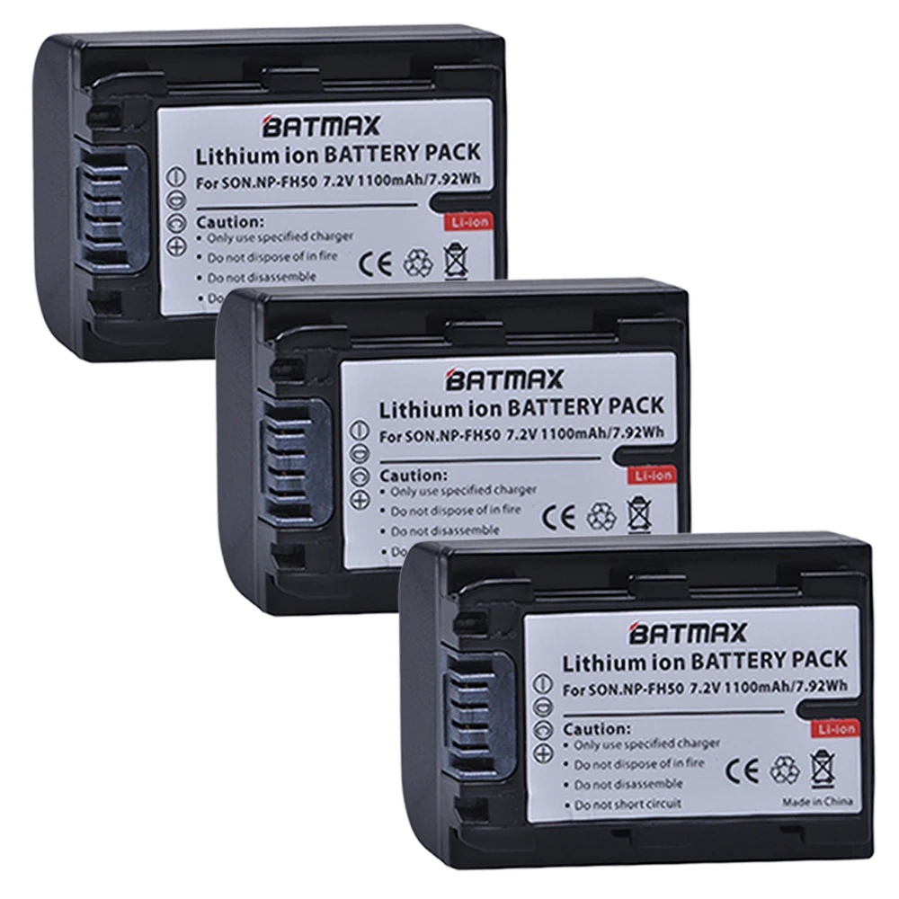3Pcs 2 шт. NP-FH50 NP-FH30 NP FH50 Батарея+ ЖК-дисплей USB Зарядное устройство для sony HX1 HX100 A230 A290 A330 A390 CX100E CX500E CX520E HC9E SR11E SR - Цвет: 3Pcs