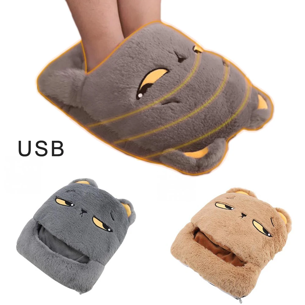 Грелка для ног; милый usb-обогреватель для рук; мини-обогреватель; обувь для ног; зимние электрические теплые тапочки для дома и офиса; подогреватель для рук; Портативный Нагреватель