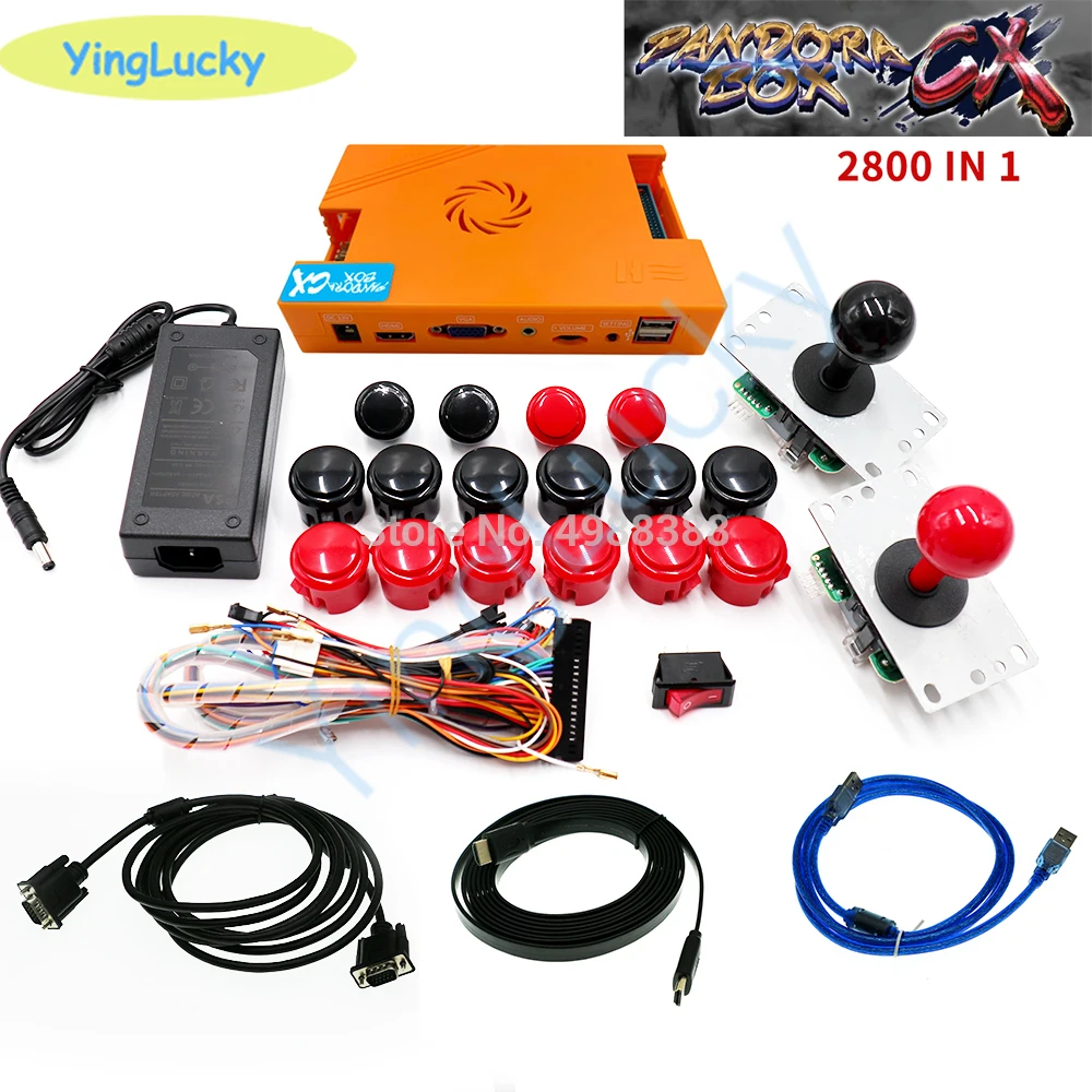 Pandora box 9D 2500 В 1 игровой автомат 2 игрока могут добавить игры HDMI VGA usb джойстик для ПК