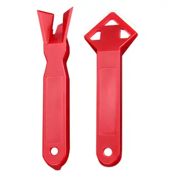 

2Pcs Scraper + Shovel Window Silicone Glass Cement Scraper Tool Caulking Sealant Finishing Grout Floor Cleaning Tile Dirt Tool