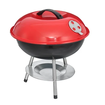 

14 Inch Portable BBQ Grill Home Outdoor Camping Travel Charcoal Stove With Vent Indoor Barbecue Stove Kitchen Cooking BBQ Tools