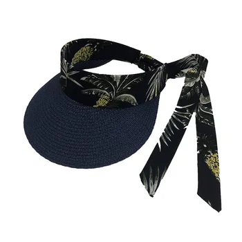 

Banana Tree Pattern Floating Top Straw Hat Summer Sunshade Sun Protection Hat Small Fresh Outdoor Beach Hat Visera Sol Hombre