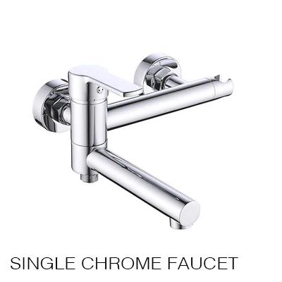 single chrome faucet