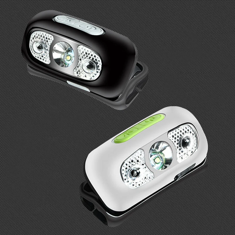 

N USB Rechargeable LED Headlamp Flashlight Torch Sensor Waterproof Headlight for Fishing Camping Cycling Mountaineering