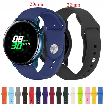 

20mm 22mm Wristband For Samsung Galaxy Watch 42mm 46mm Active 2 Gear S2 S3 Frontier Sport Smart Watch Band Bracelet