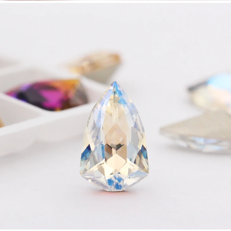 

Glitter Sharp Bottom Shield Stones and Crystals Craft Rhinestones For Clothes Nail Art Decorations Accessories Rhinestones Glass