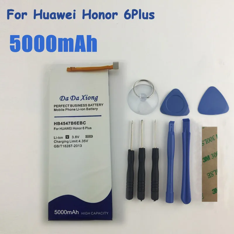 Сменные батареи для телефона 5000 мАч HB4547B6EBC Аккумулятор HuaWei Honor 6 Plus plus PE TL20 UL00 TL10