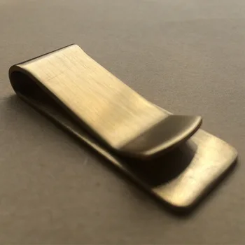 

Unisex Metal Cash Holder Vintage Mini Brass Money Clip Storage Pocket Durable Wallet Stainless Steel Clamp Credit Card Para