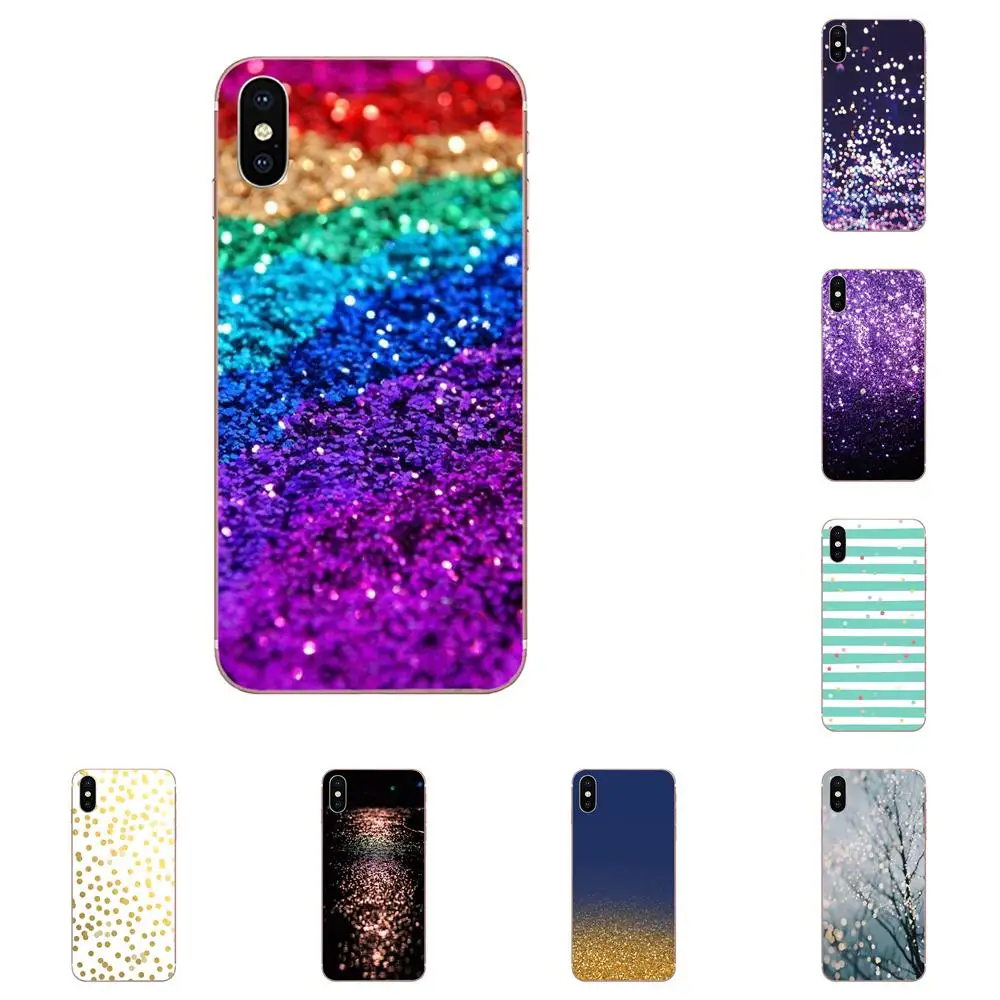 Для htc Desire 530 626 628 630 816 820 830 один A9 M7 M8 M9 M10 E9 U11 U12 жизнь плюс Pattern Жесткий чехол для телефона Золотой конфетти в горошек