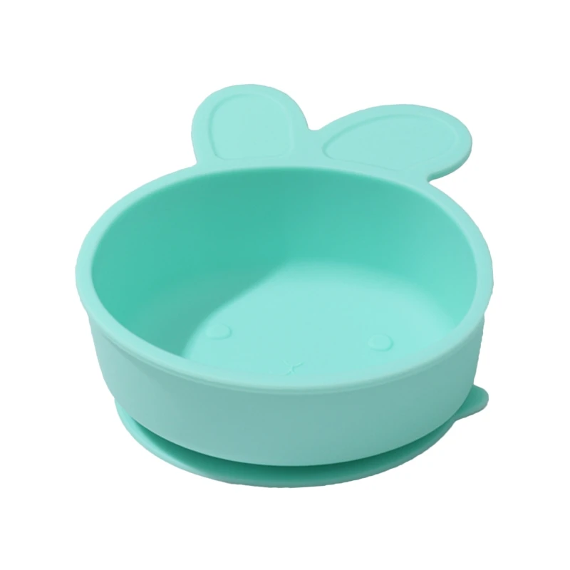 Plato De Silicona De Grado Alimenticio Para Bebe Dibujos Conejo Plato De Succion Antideslizante Para Ninos Plato De Alimentacion De Aprendizaje Infantil Vajilla Platos Aliexpress