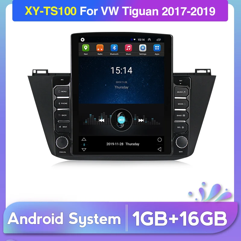 Android HD IPS 2.5D 9 7 &quotTesla экран для VW Tiguan 2017 2018 2019 автомобильный радиоприемник