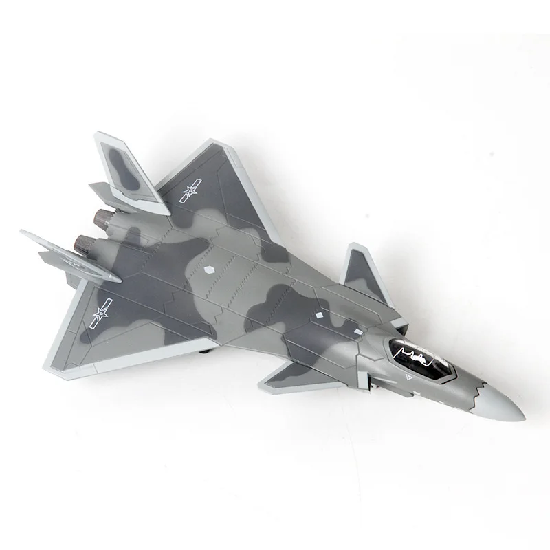

1: 100 J-20 Airplane Model Ornaments Fighter Plane J20 Alloy Model Military Finished Product Hidden Military Parade