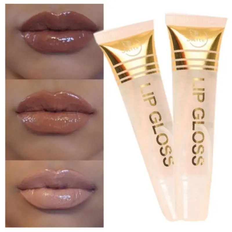 

15g Clear Crystal Lip Gloss Oil Moisturizing Lasting Lipstick Plumper Enhancer