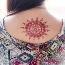 

Fashion Waterproof Geometric Lace Flower Tattoo Sticker Temporary Body Art Decal