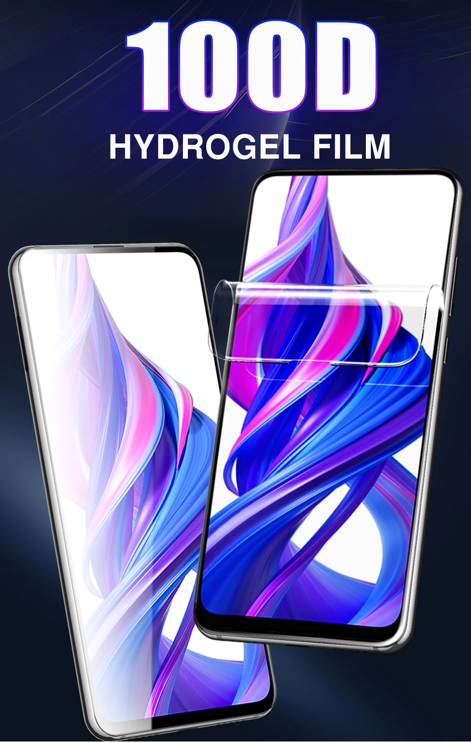 100D Передняя Задняя пленка защитная пленка для экрана для huawei Honor 8x 9x 10i 9 10 Lite 20 Pro Гидрогелевая защитная пленка не стекло