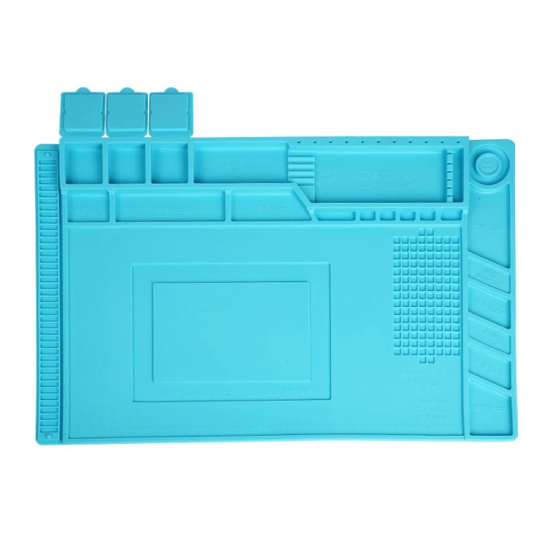 

Mobile Computer Repair Workbench Repair Station Heat Insulation Silicone Pad With Magnetic Mat Desk Maintenance Platform
