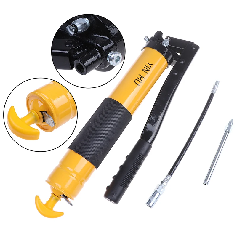Lubrication Vehicles Car Auto trucks boats Hand-operated Grease Gun Oil Pump Pressure 10000 PSI Heavy Duty Lever Repair Tool |