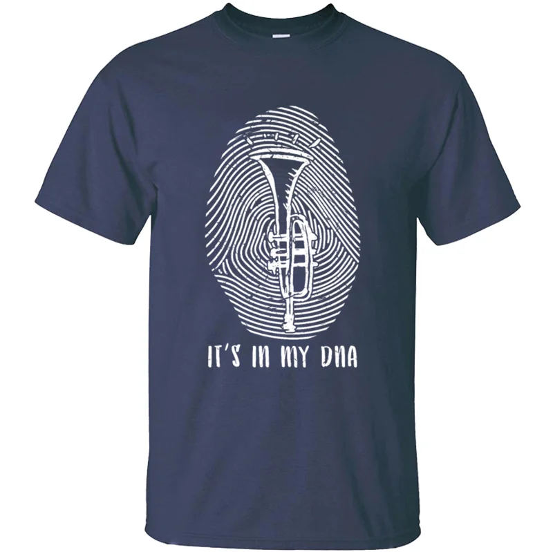 Индивидуальная футболка Humor trumpet destiny, Мужская футболка, одноцветная, большой размер S~ 5xl, новинка, свободная футболка с круглым воротником, футболки