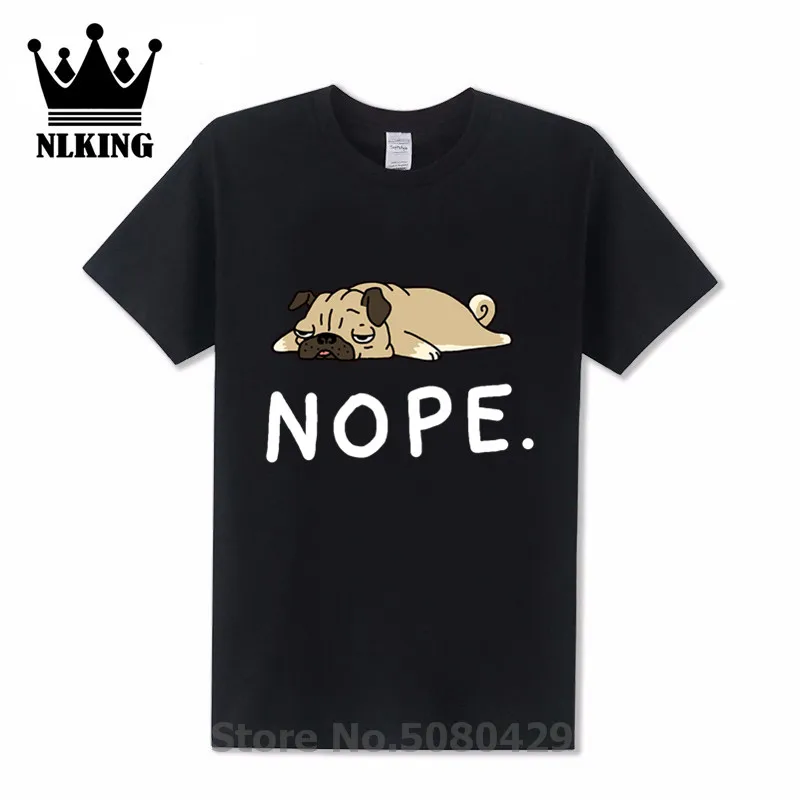 Топ Nope Not Today Футболка мужская sycophant dog дизайнерский с коротким рукавом О образным