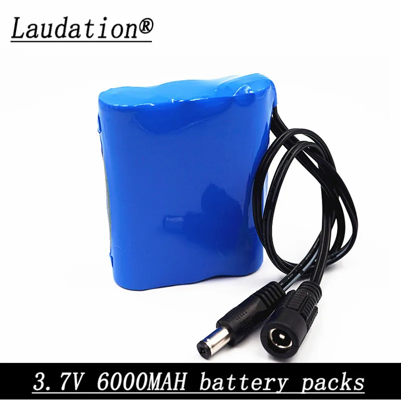 

Laudation 3.7v 6Ah 1S3P battery pack 18650 lithium rechargeable battery pack 6AhCCTV/ horn/robot/lamp rechargeable battery packs