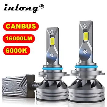 

Inlong LED H4 H8 H9 H1 H11 9005 HB3 HB4 9006 LED bulb mini h7 led canbus Auto car headlight lamp Headlamp 16000LM 6000K with ZES
