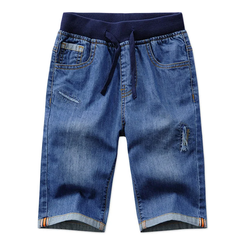 New Kids Boys Denim Shorts Summer Toddler Clothing Boys Casual Solid Soft Cotton Jeans Shorts For Baby 2-13Y DT394
