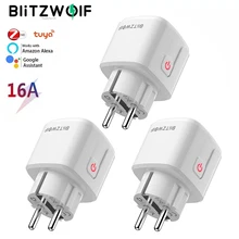 

BlitzWolf BW-SHP15 Zigbee 3.0 16A Smart Plug Socket 3680W EU Power Outlet APP Remote Timer Energy Monitor work with Alexa