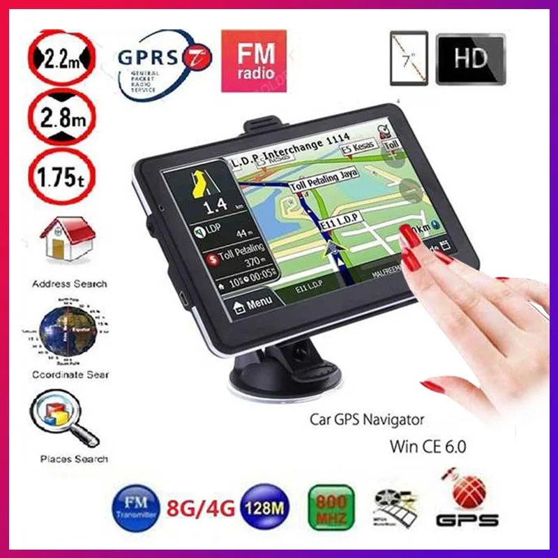 Vehemo " gps навигатор для грузовиков игровой плеер Автомобильный для Android навигация авто gps навигация Премиум 800 МГц видео