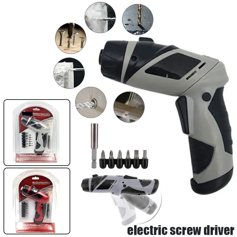 

Electric Drill Driver Electric Drill Electric Screw Driver Power Tools LED Portable 2 Color Practical