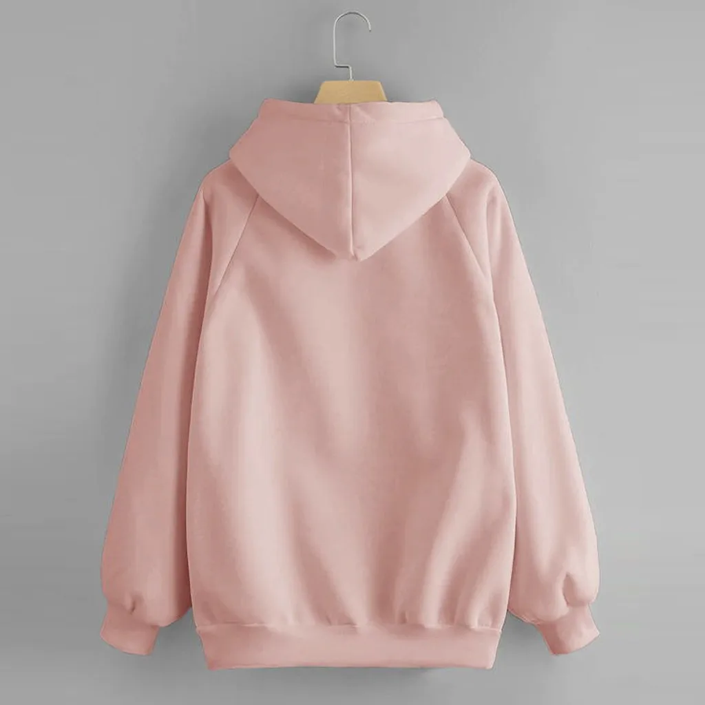 Yellow Hoodies Women Harajuku Sweatshirt Long Sleeve Hoodie Hooded Pullover Tops Blouse With Pocket Fashion Clothes f1