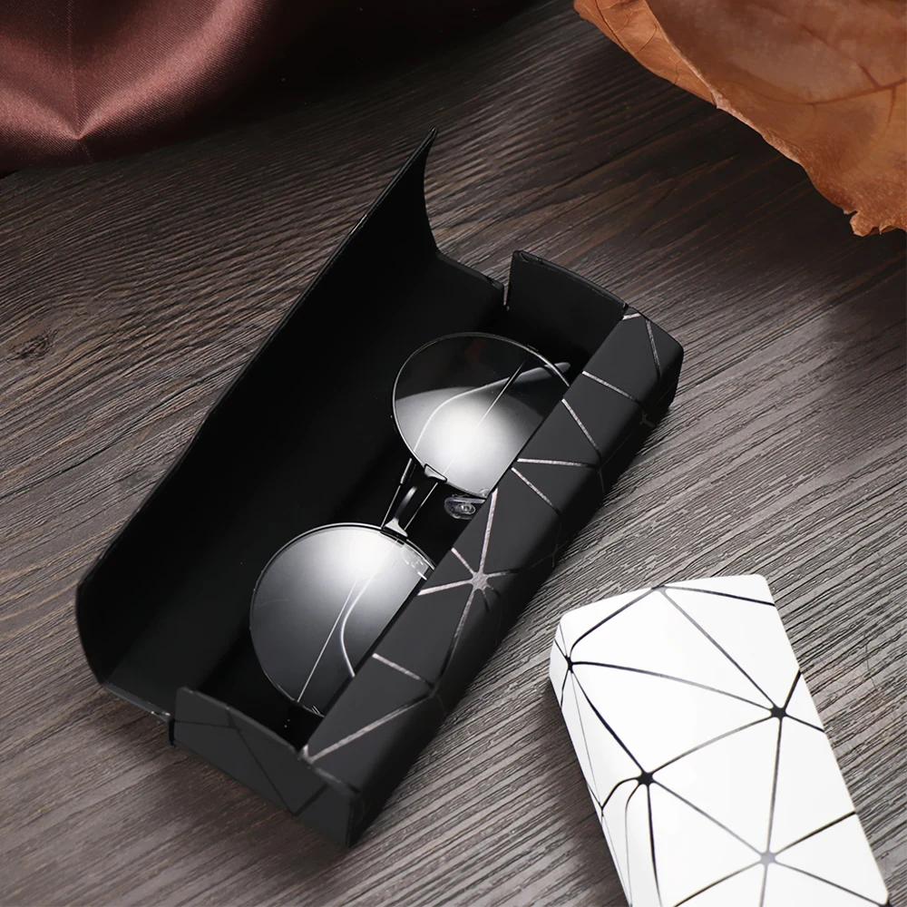 Unisex Portable Glasses Box Fashion Rectangle Reading Eyeglasses Sunglasses Protective Case Eyewear Protector 1PC glasses case zipper eyewear box