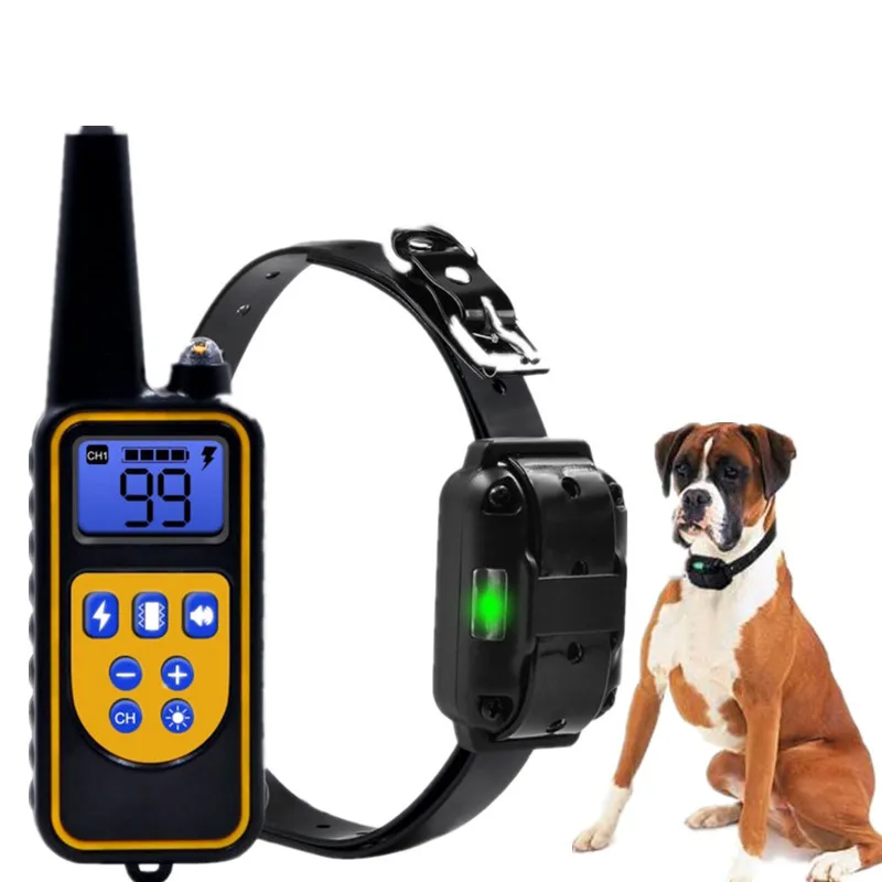 Electric Dog Training Collar Waterproof Rechargeable Remote Control Pet with LCD Display for All Size Bark-stop Collars 40% Off-0