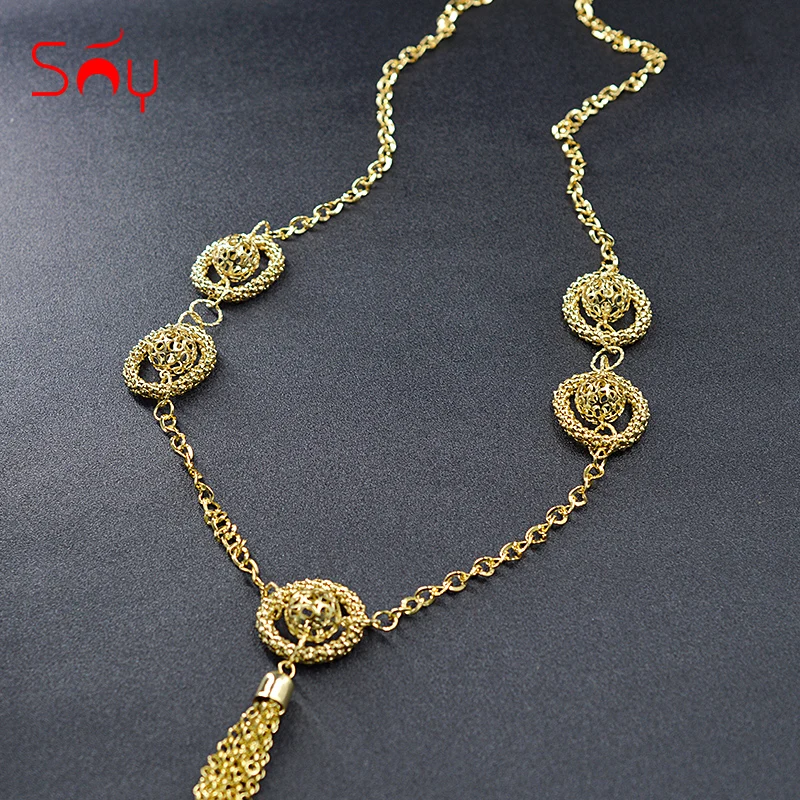 

Sunny Jewelry Fashion Jewelry Long Chain Necklace 2021 New Design Women's Jewelry High Quality Tassels Classic For Daily Wear