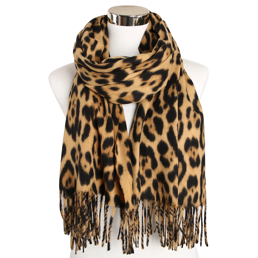 FOXMOTHER зимний Леопардовый шарф женский кашемировый платок животное печать длинный шарф Снуды аксессуары Mujer глушитель женский