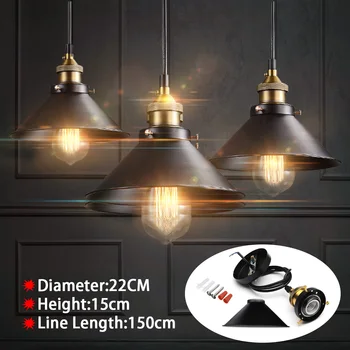 

Loft Vintage Industrial Pendant Light Nordic Retro Iron Lights Edison Lamp Lighting Fixture For Cafe Bar Home Lighting
