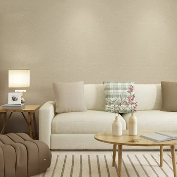 

White,Beige,Brown Textured Simple Plain Solid Color Wall Paper Modern Design Wallpaper Roll Home Decor