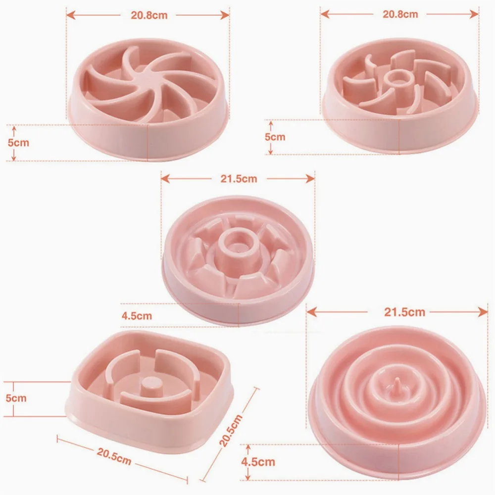 Миска для собак медленно чашка для еды медленно глотает товары для домашних животных аксессуары для собак миска медленно глотает миска для домашних животных, кошек медленно глотает миску для собак